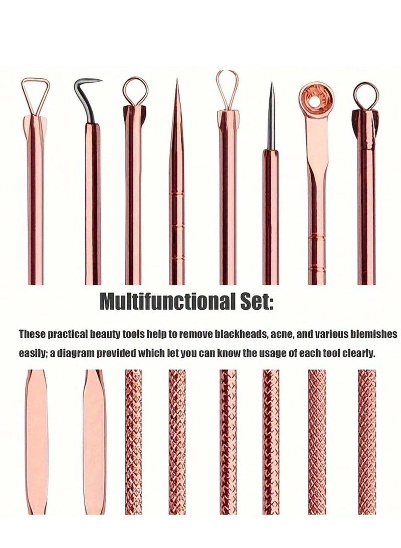 Shein 4 Pcs Blackhead & Pimple Remover Tools – Facial Pore Cleansing & Skincare Kit - Image 2