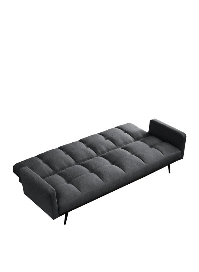Convertible Modern Linen Sofa Bed Comfy Sleeper Sofa with Adjustable Backrests, Couch Bed for Small Spaces, Living Room, Bedroom, 193 x 83 x 75 cm, Da image 5