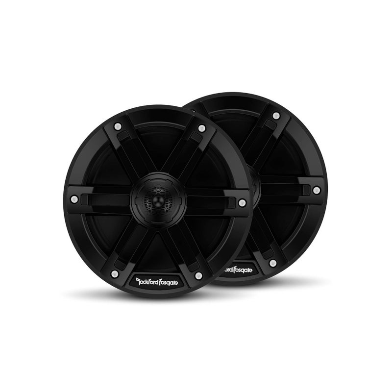 Rockford Fosgate M0-65B Marine Grade 6.5" Coaxial Full Range Speakers - Black (Pair) - Image 1