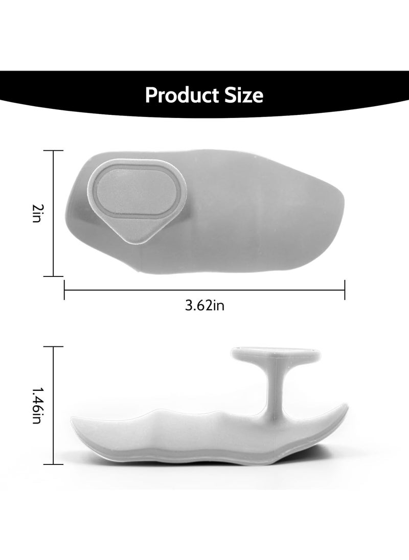 YZMA GLOBAL Non-Slip Weight Lifting Grips for Men & Women – Ergonomic Rubber Gym Hand Pads for Dumbbell, Barbell, Pull Up, Deadlift – Anti-Slip & Sweatproof with Carry Case – One Size Fits All (Gray)  - Image 3