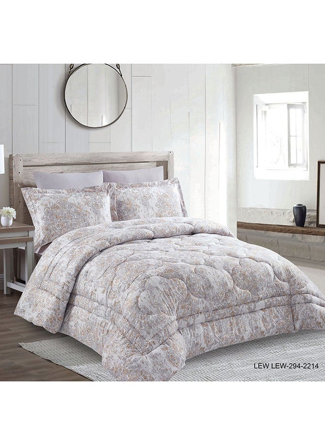 Ultrasoft 4 Pcs Microfiber Comforter Set Double Camel