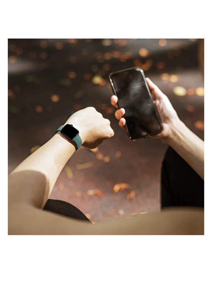 Bands Compatible with Apple Watch Ultra 49mm 45mm 44mm 42mm (ML)Replacement Soft Silicone Strap for iWatch Ultra - Image 4