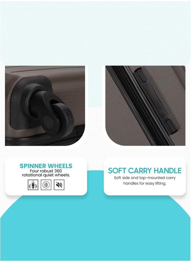 Stargold - Hardside 4Pcs Abs Luggage Set 4 Spinner Wheels 20/24/28/32 Inches - Image 1