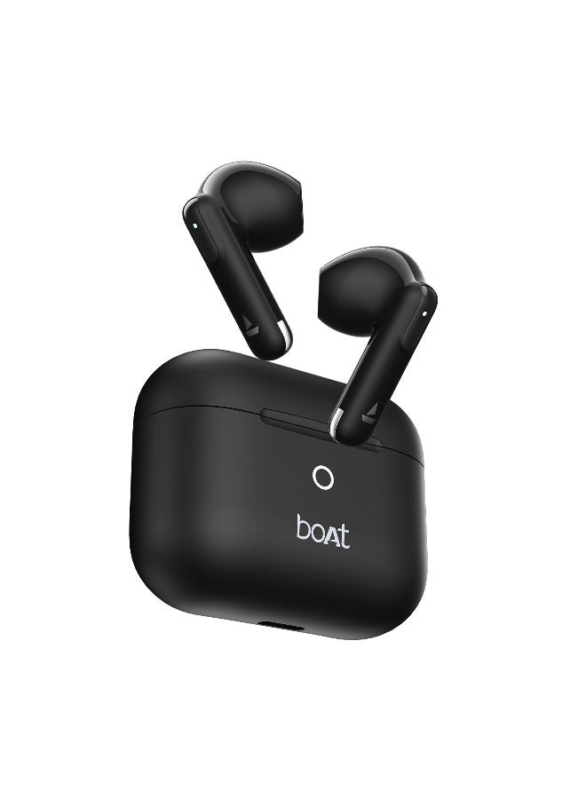Airdopes Alpha Gen 2 TWS Earbuds with 45 hrs Playtime, Quad Mics with ENx Tech, ASAP Charge, 13mm Drivers, BEAST Mode with 50 ms Low Latency, BT v5.4, USB Type-C Port & IPX5 Resistance Midnight Black