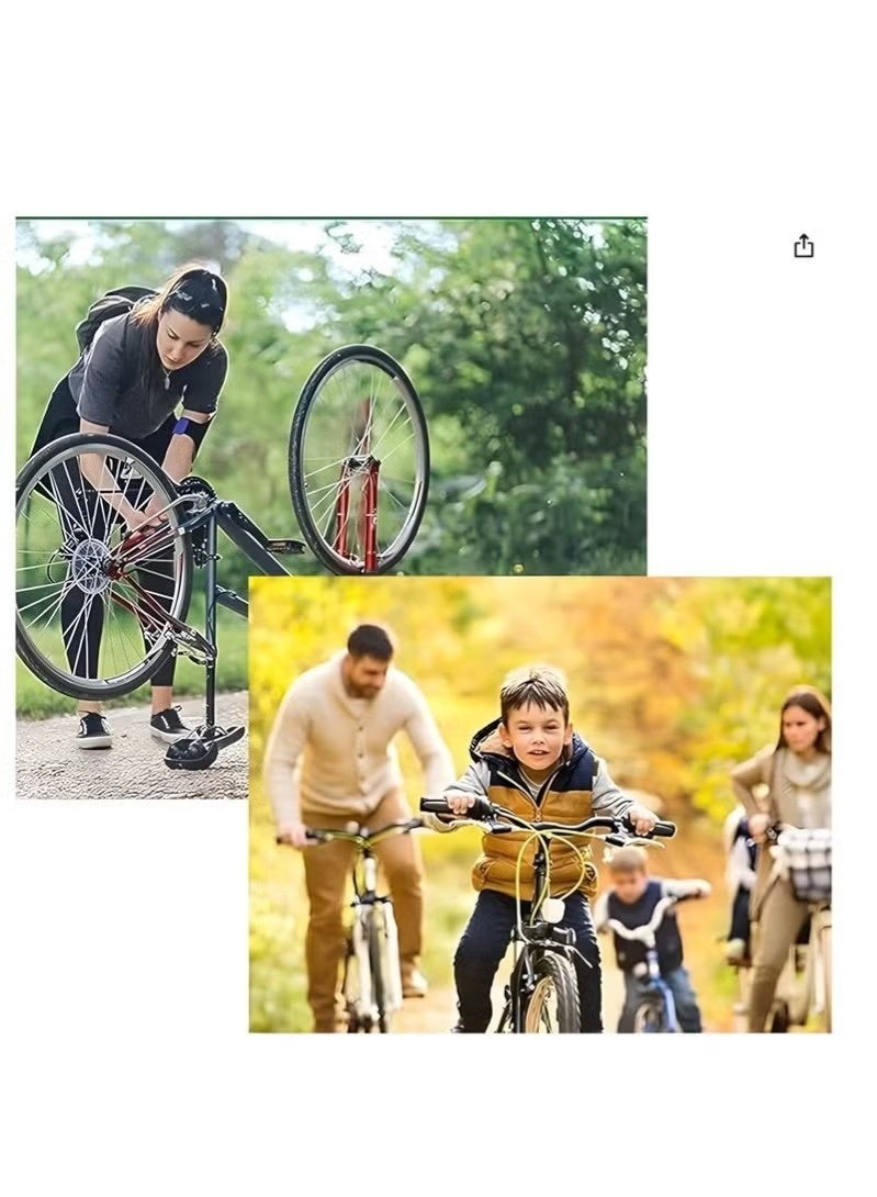 جيماتور عدة إصلاح ثقوب إطارات الدراجات، 40 رقعة إطارات و4 مبردات معدنية، 3 سائل غلق الإطارات، 2 صمام، 2 عتلة، 4 أنبوب مطاطي، عدة إصلاح إطارات الدراجات، عدة إصلاح إطارات دراجات عملية، أداة إصلاح إطارات دراجات الطريق سهلة وسريعة للدراجات (55 قطعة) - Image 5