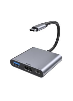 USB C to HDMI Adapter with 4K HDMI Output, Type-C Hub Converter to 4K HDMI USB 3.0 PD Charging Port, USB-C Digital AV Multiport Adapter for iPhone 15 Pro Max/15 Pro/15 Plus/15, for MacBook/ for iPad