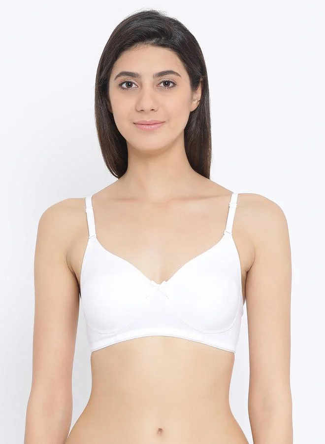 كلوفيا White Padded Full Coverage Spacer Cup Multiway T-shirt Bra