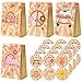 Tudomro 36 Pcs 36 Pcs Hippie Party Favors Bags Decor for Two Groovy Birthday Decorations Boho Party Supplies with Stickers Two Groovy Rainbow Decorations for Birthday Baby Shower Gathering Supplies - Image 3