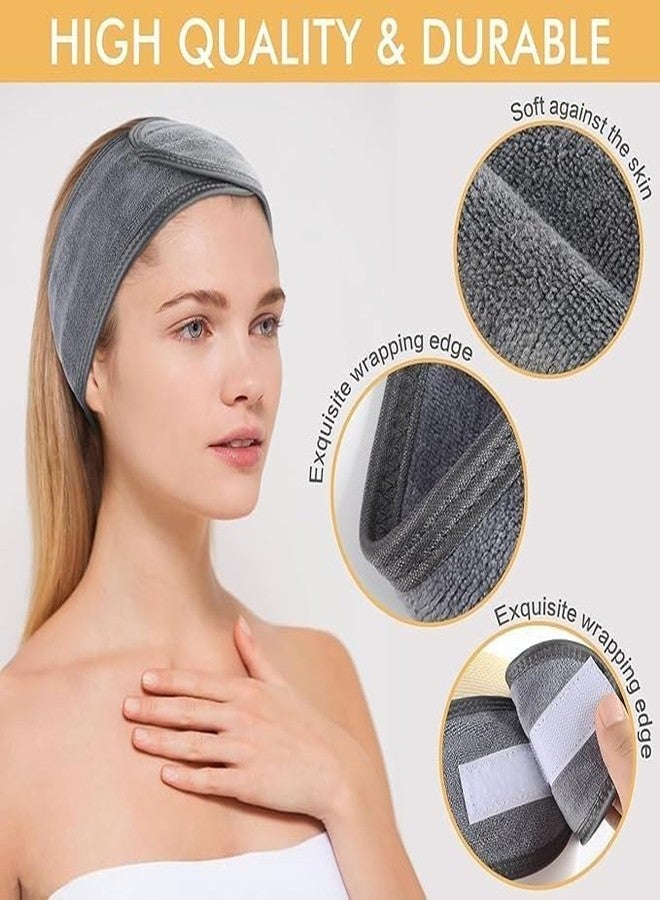 MBKOH Makeup Time Face Wash Hair Band for Women & Men | Soft Adjustable Polycotton Facial Headband for Skincare, Makeup, Spa, Salon & Face Wash | Reusable Beauty Hair Band Time - Image 3