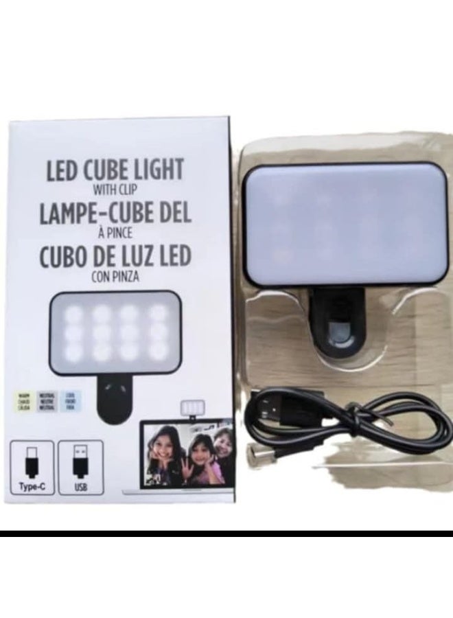 Ring Light Selfie for Mobile Phone Rechargeable LED Camera Light for Video Shooting, Laptop Lamp for Video Conference (3 Levels White Light - Image 2