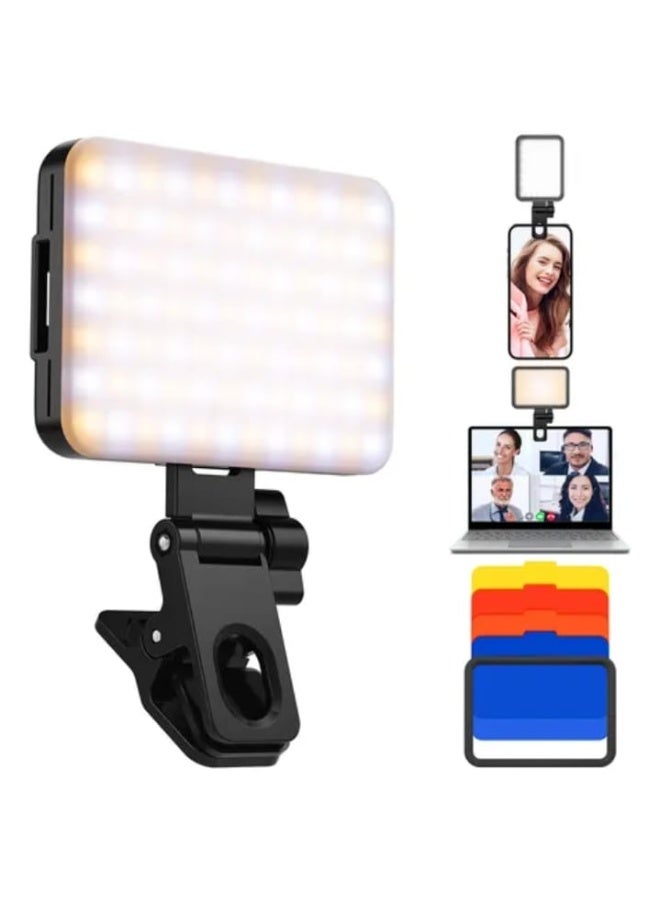Ring Light Selfie for Mobile Phone Rechargeable LED Camera Light for Video Shooting, Laptop Lamp for Video Conference (3 Levels White Light - Image 5