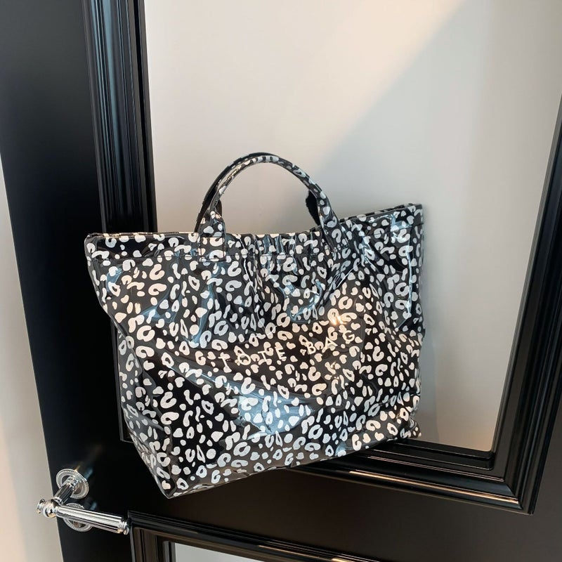 Fashion Leopard Pattern Design Pvc Fabric Material Handbag New Women'S Bag Trend All-Match Single - Image 1
