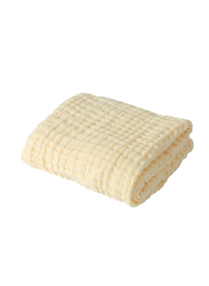 Anvi Baby Organic 6 layered Muslin Bath Towel Yellow  - Image 2