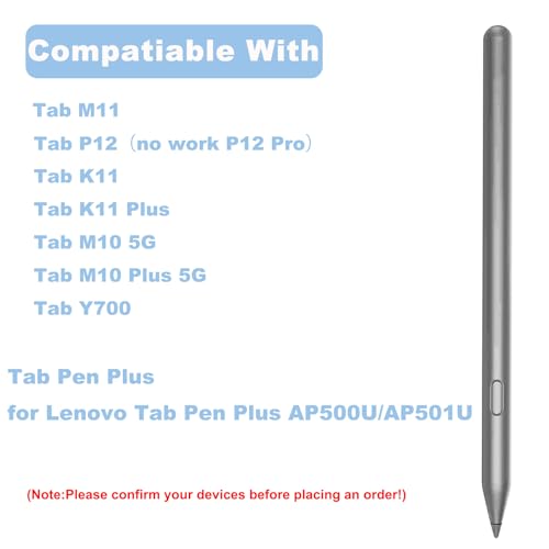 Anglepingping Tab Pen Plus for Lenovo Tab Pen Plus AP500U/AP501U Compatible with Lenovo Tab Plus,Tab M11,Tab P12,Tab K11/K11 Plus,Tab Y700,Tab M10 Plus 5G Support LPP 2.0 Protocols - Image 2