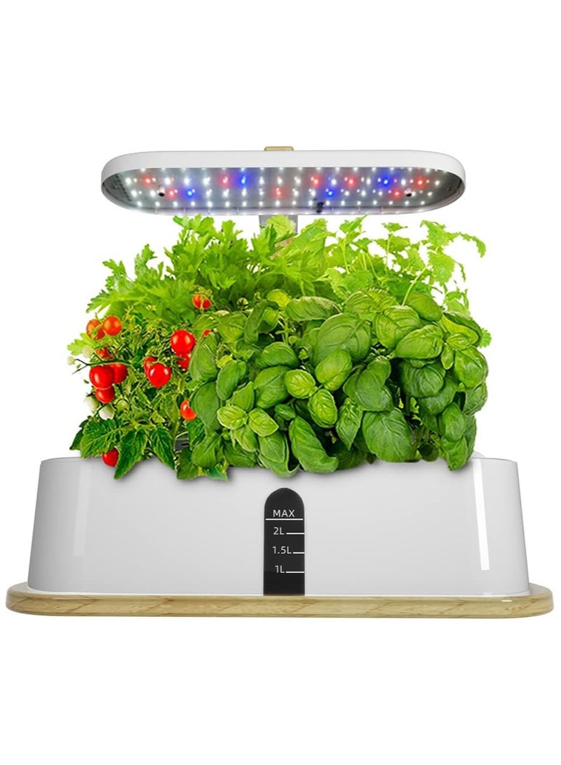Generic Hydroponics Growing System Indoor Herb Garden Kit with 15W LED Grow Light Automatic Timer Germination Kits Height Adjustable Smart Garden Planter for Home, Kitchen, Gardening  - Image 1
