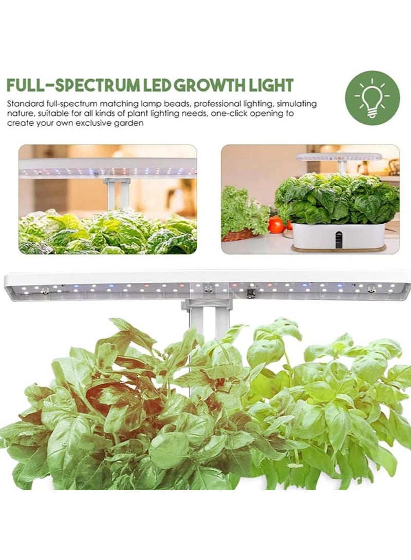 Generic Hydroponics Growing System Indoor Herb Garden Kit with 15W LED Grow Light Automatic Timer Germination Kits Height Adjustable Smart Garden Planter for Home, Kitchen, Gardening  - Image 2