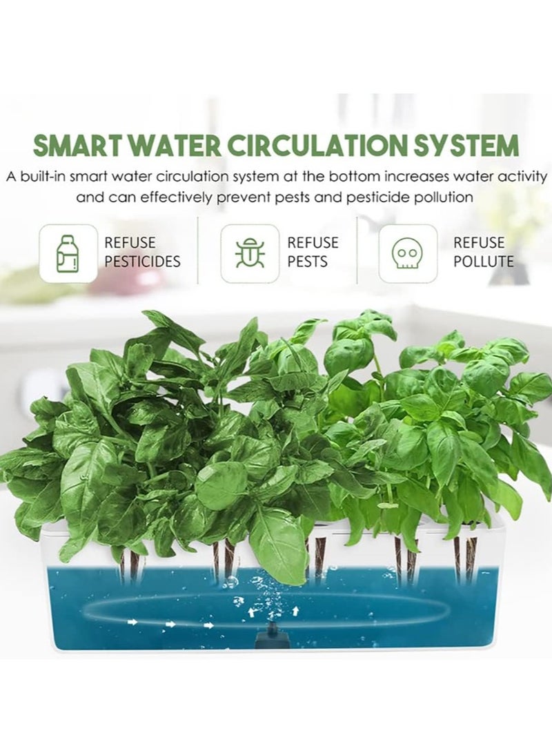 Generic Hydroponics Growing System Indoor Herb Garden Kit with 15W LED Grow Light Automatic Timer Germination Kits Height Adjustable Smart Garden Planter for Home, Kitchen, Gardening  - Image 3