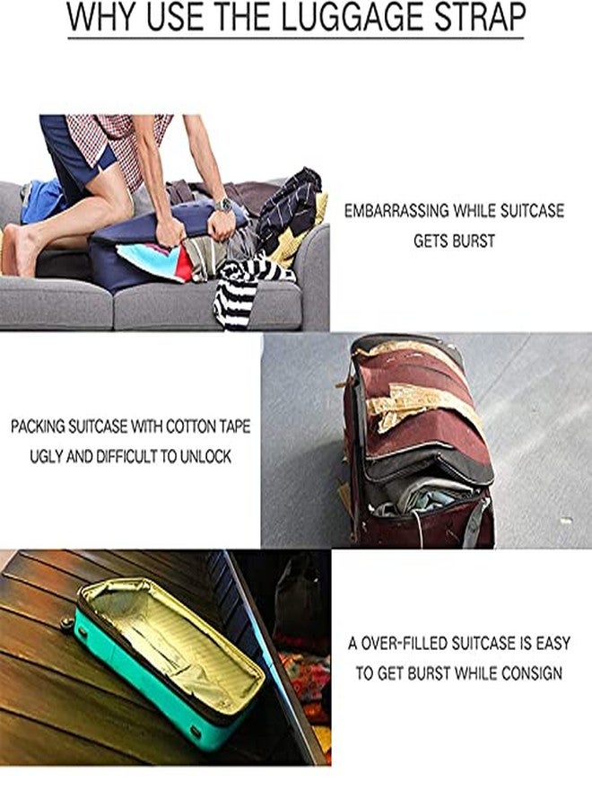 Rasdion Luggage Straps for Suitcases TSA Approved Travel Belt 2 Pack (TSA Lock) - Image 5