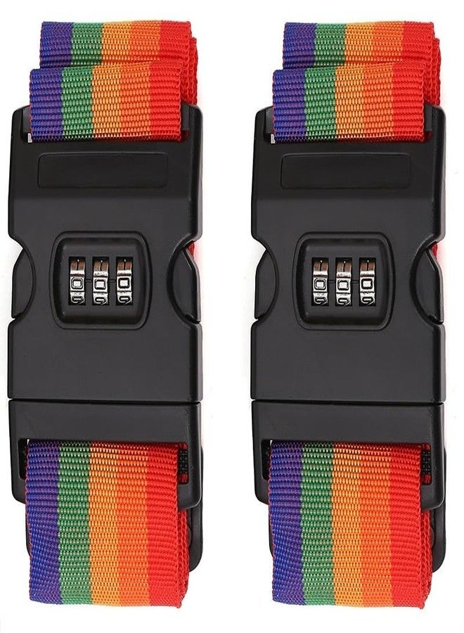 Rasdion Luggage Straps for Suitcases TSA Approved Travel Belt 2 Pack (TSA Lock) - Image 1