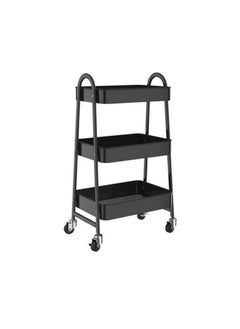 alimforyou 3-Tier Rolling Metal Utility Cart, Heavy Duty Art Cart for Crafts.  - Image 2