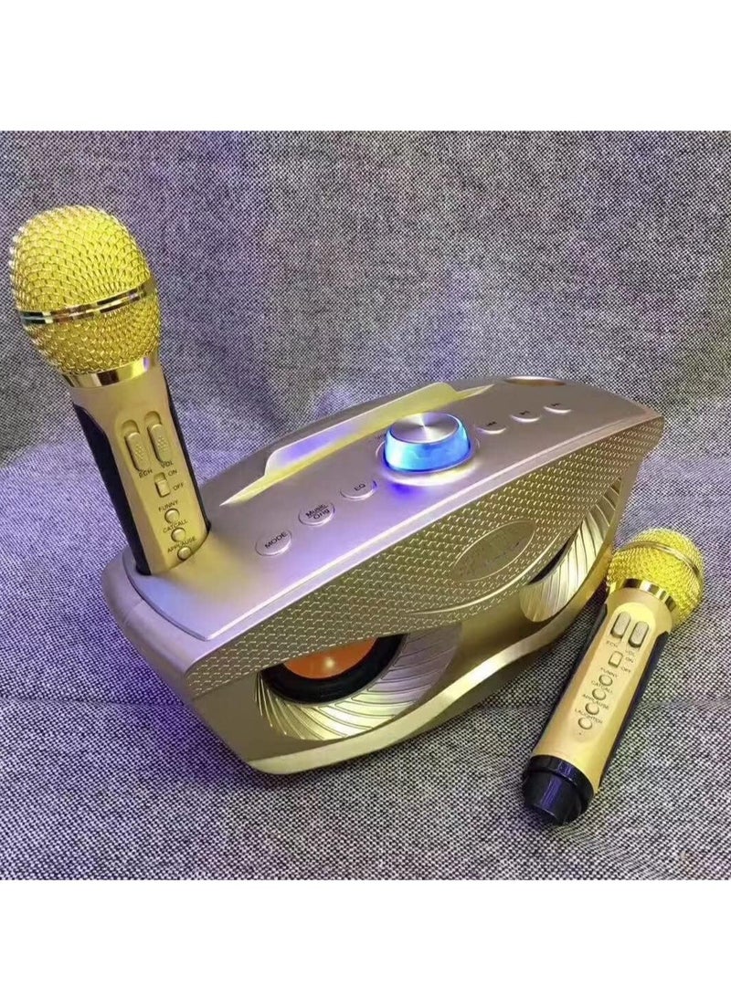 ELTRAZONE "Wireless Bluetooth Speaker with 2 Microphones SD306 Plus – Portable Karaoke Machine with Mixer System for DJ Parties, Church, Weddings, and Home Use" - Image 3