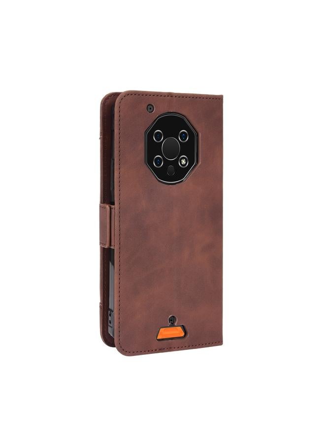 اس-توب جراب لهاتف Oukitel WP13 5G، مصنوع من الجلد بتصميم جلد العجل، قابل للطي أفقيًا، مع حامل وفتحات للبطاقات وإطار للصور - Image 4