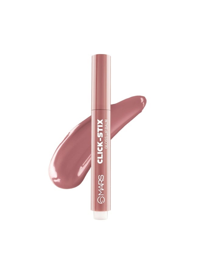 مارس مرطب شفاه مارس كليك ستيكس اللامع (2.0 غرام) (02-وردي فاتح) | غني بالصبغة | لمسة نهائية لامعة للغاية | غير لزج | مرطب | غني بزبدة الكاكاو - Image 1