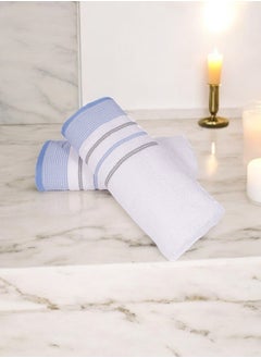 بالتيك لينين 100% Cotton Ultra Soft Bath Towel Set, 70x140 cm, Quick Dry, Super Absorbent, Antibacterial Treatment, 550 GSM Terry-  Weft collection  - Image 2