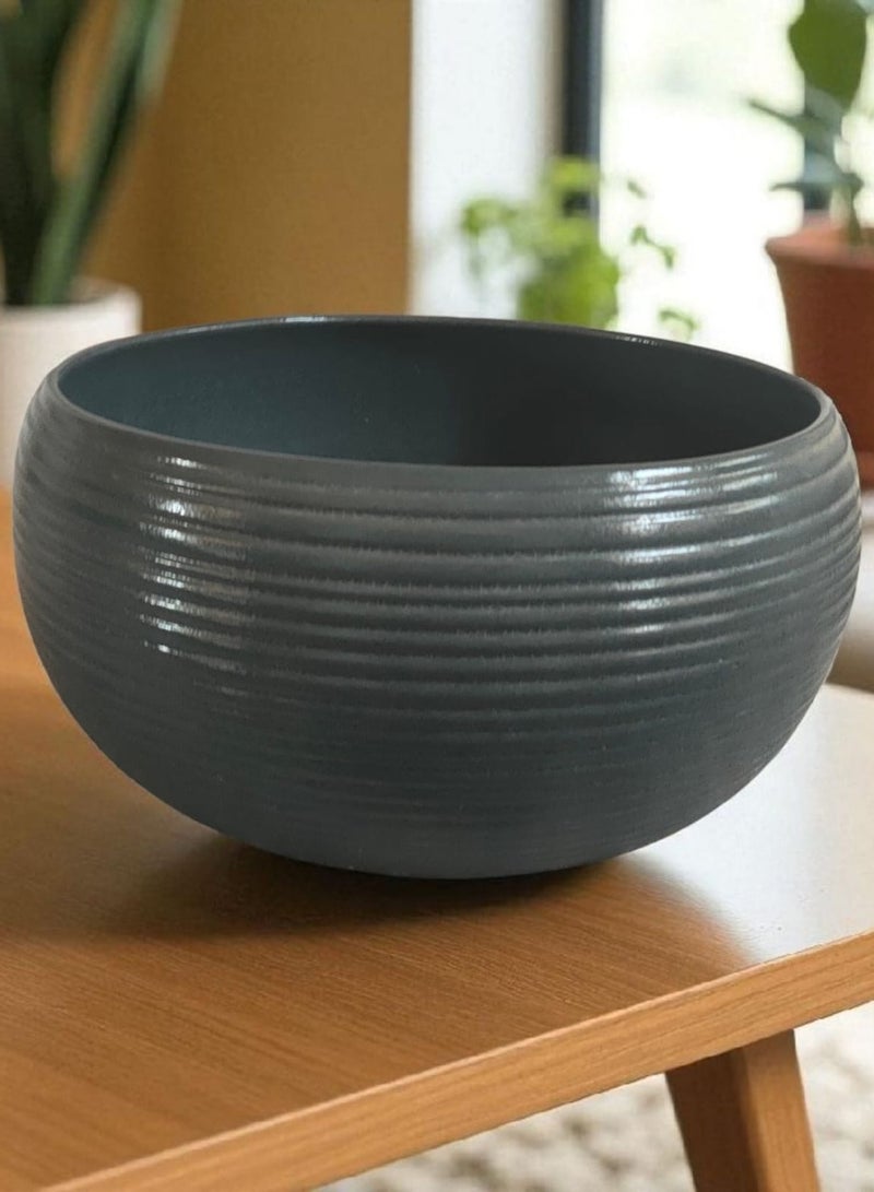 color zone pottery Round pottery and porcelain casserole that can withstand direct and indirect heat, flame or oven, 25 cm - Image 2