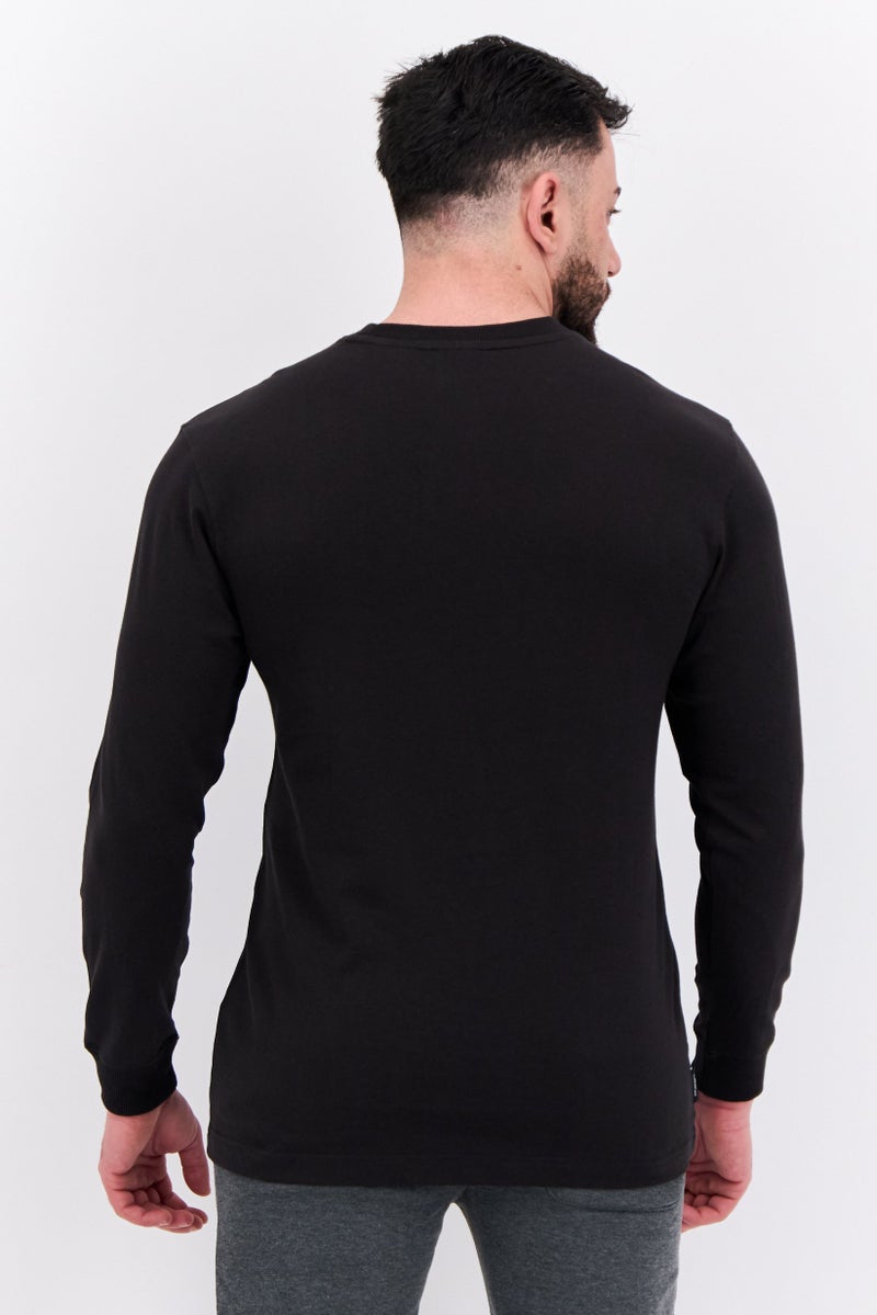 PUMA Men Relaxed Fit Long Sleeve Outdoor Sweatshirt, Black - Image 4