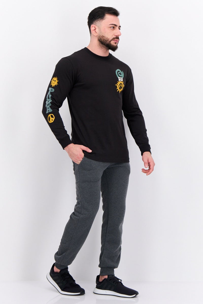 PUMA Men Relaxed Fit Long Sleeve Outdoor Sweatshirt, Black - Image 2