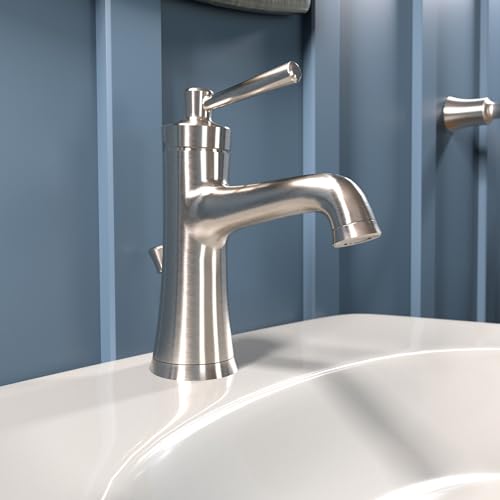 hansgrohe Joleena Transitional 1-Handle 1 8-inch Tall Bathroom Sink Faucet in Brushed Nickel, 04771820, 1.2 GPM - Image 2