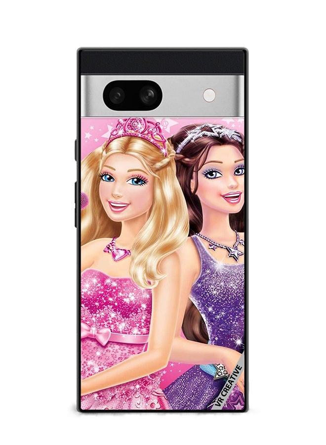 VR CREATIVE Protective Case Cover For Google Pixel 7a Barbie And Friends Design Multicolour - Image 1