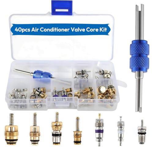 Saipe 3 Sets Car A/C Repair Kit, 270pcs Rubbber O-Ring Assortment Kits Seal Gasket Washer Set + 40PCS Car Air Conditioner Valve Core Kit R12 R134a A/C Valves Cores + 10pcs R134a AC Valve Caps - Image 3