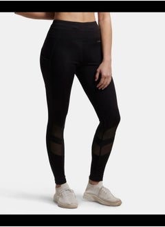 JOCKEY Jockey MW38 Women's Microfiber Elastane Stretch Performance Leggings with Breathable Mesh and Stay Dry Technology  - Image 2