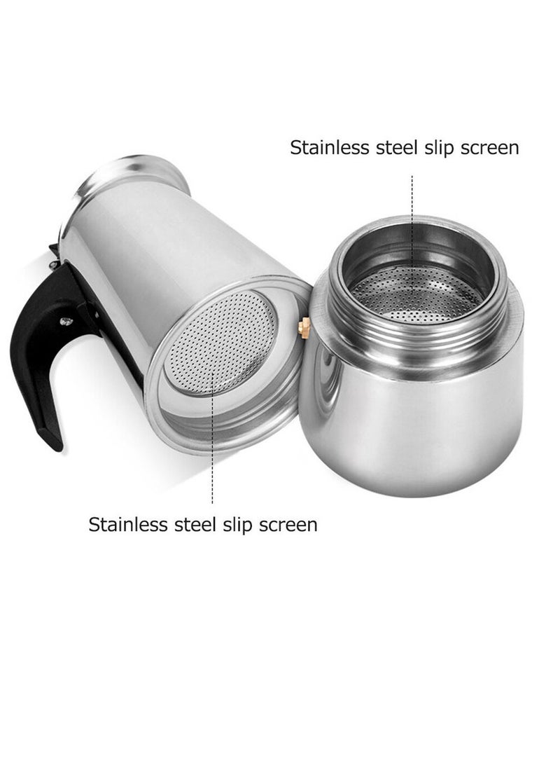 Generic - Stainless steel moka coffee pot espresso coffee pot practical home office - Image 1