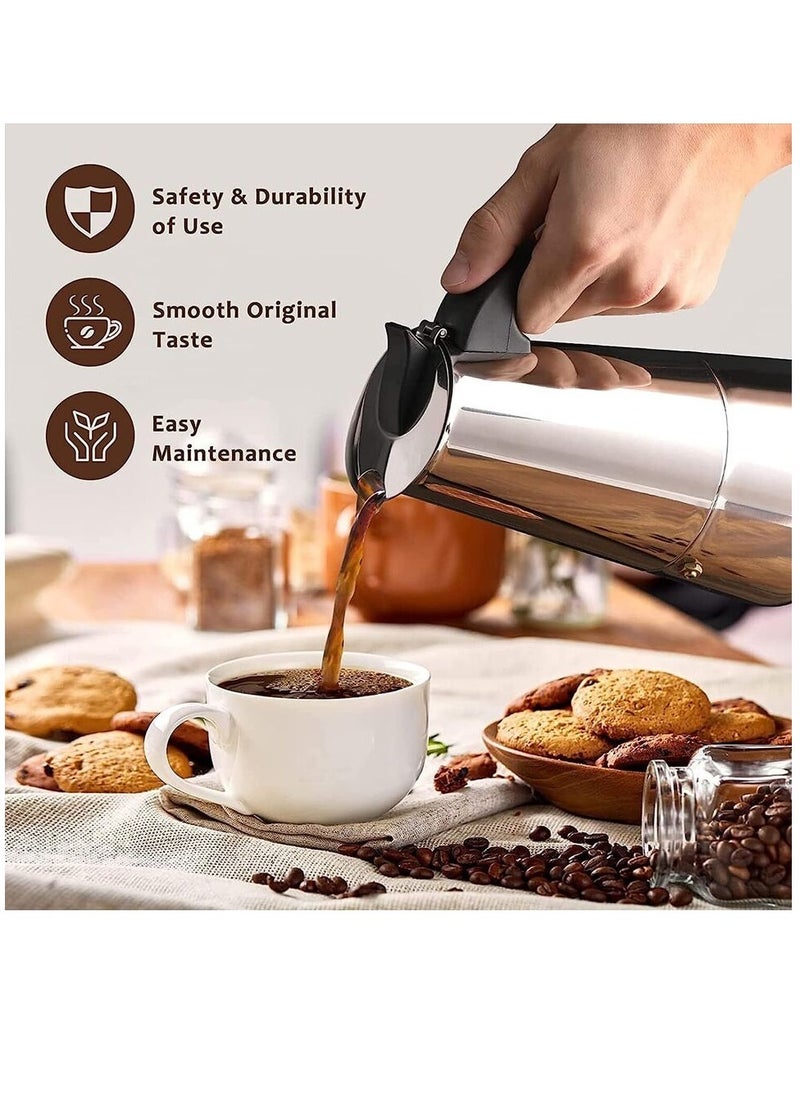 Generic - Stainless steel moka coffee pot espresso coffee pot practical home office - Image 1