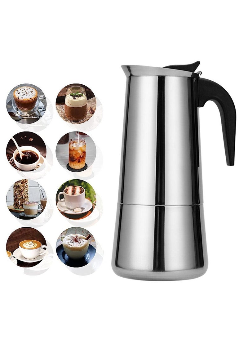 Generic - Stainless steel moka coffee pot espresso coffee pot practical home office - Image 1
