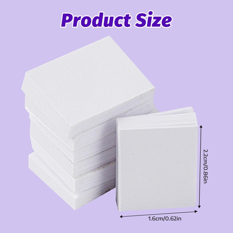 Varpotle 50pcs 1:12 Scale Blank Miniatures Dollhouse Books, Mini Books Dollhouse Decoration, Create Miniature Replicas of Your Favorite Books, Dollhouse Accessories Toy Supplies for Boys and Girls 3+ (50) - Image 2