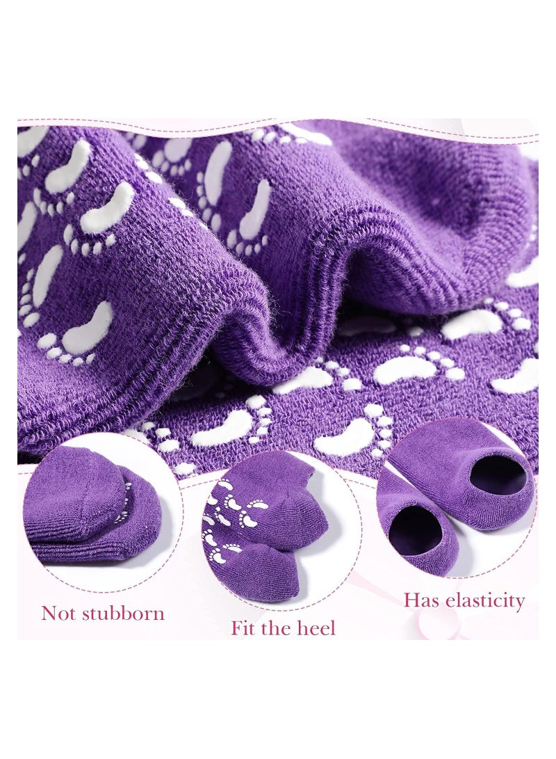 Generic Gel Socks for Men & Women Soft Moisturizing Gel Socks for Dry Cracked Feet Moisturizing Moisturizing Socks Infused with Essential Oils & Vitamins (Purple)  - Image 5