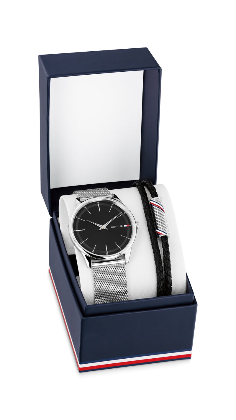 TOMMY HILFIGER Round Analog Men'S Stainless Steel Case  Watch