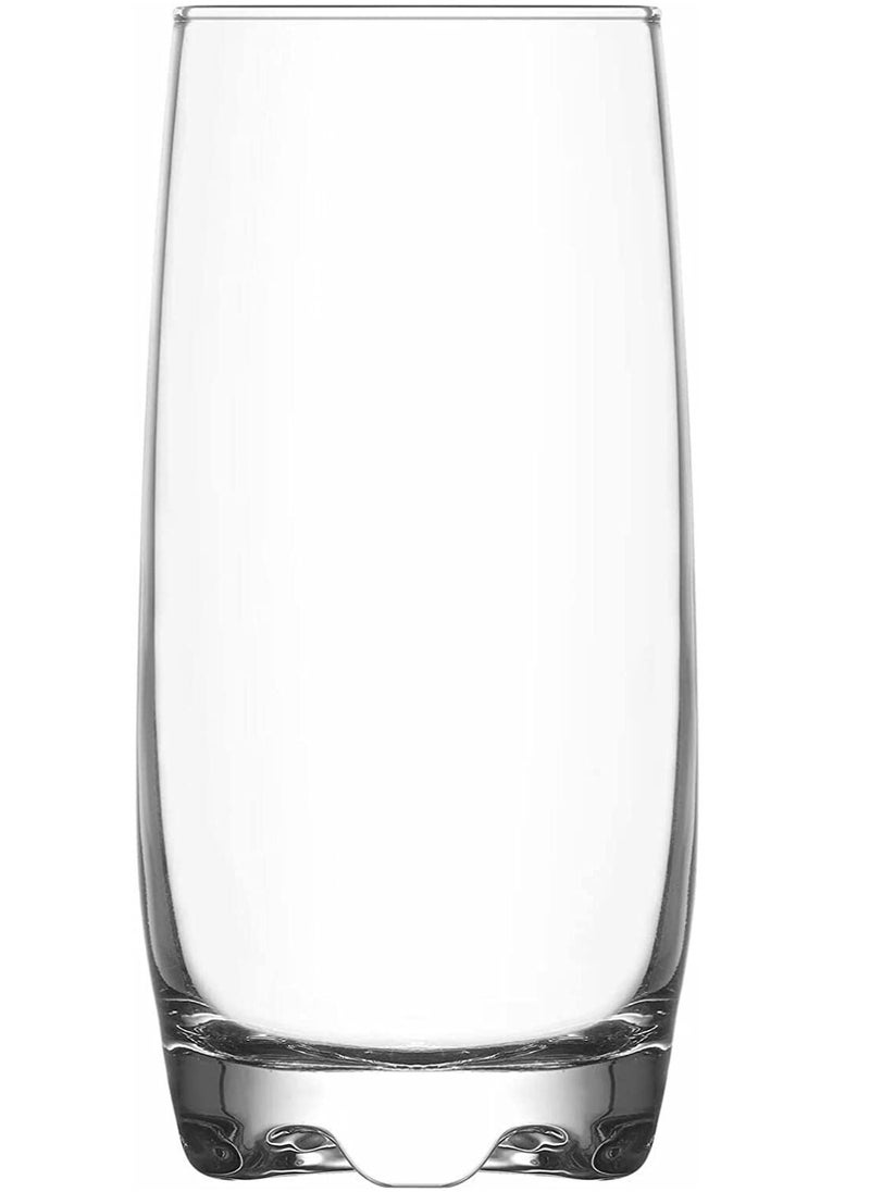 3Diamonds - Drinking Glasses Set of 6- Lead-Free. Durable and Stylish for Water Glass. Juice Glass. Mojito Glass Cups and Mixed Drink Cocktail Glasses and Tumblers. Highball Glasses (Design 33) - Image 1