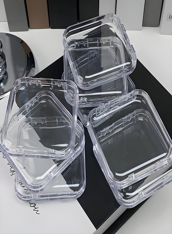 Sawvolker 13 Pcs Clear Press On Nail Storage Box with Container, False Nail Case Organizer Press On Nail Packaging Box Nail Display Case with Double Sided Tape for Nail Art Home Salon Nail Business Supplies - Image 3