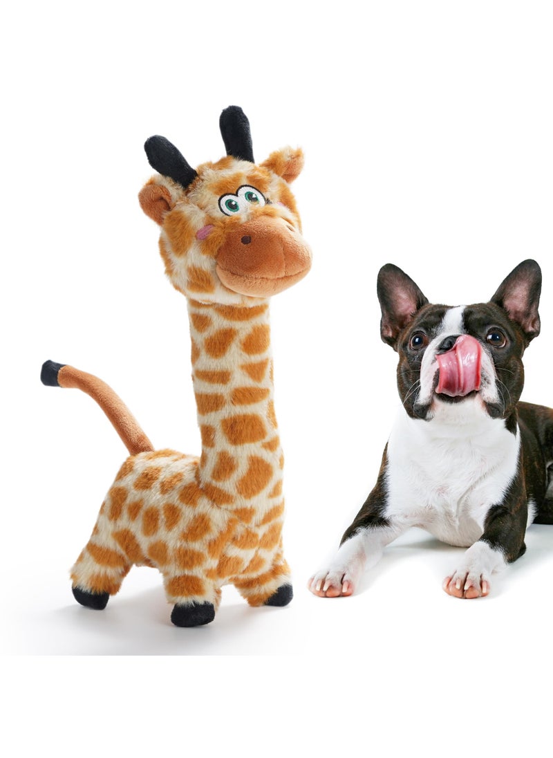 Nocciola Nocciola Twistable Giraffe Pup Dog Toy, Interactive Stuffed Plush Crinkle Puppy Supplies for Small Medium Breeds to Keep Them Busy  - Image 1