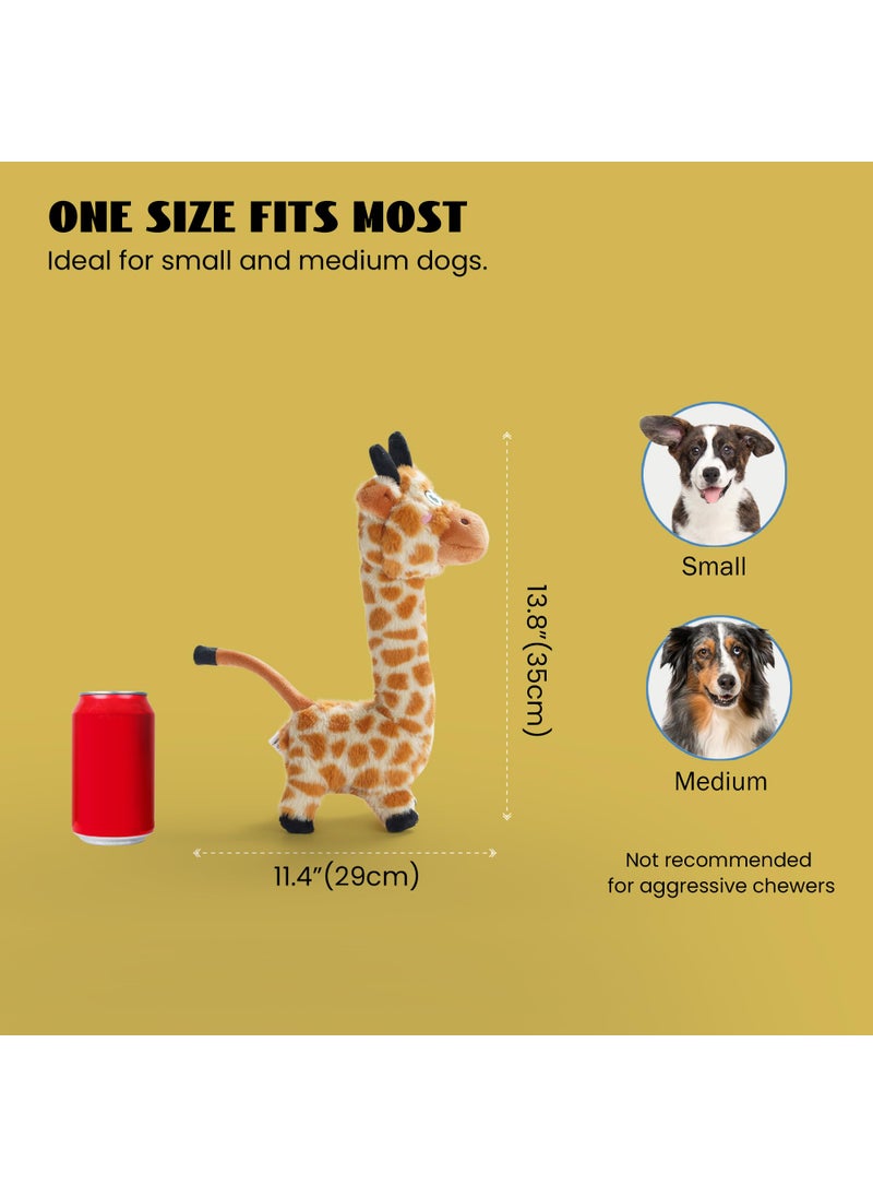 Nocciola Nocciola Twistable Giraffe Pup Dog Toy, Interactive Stuffed Plush Crinkle Puppy Supplies for Small Medium Breeds to Keep Them Busy  - Image 5