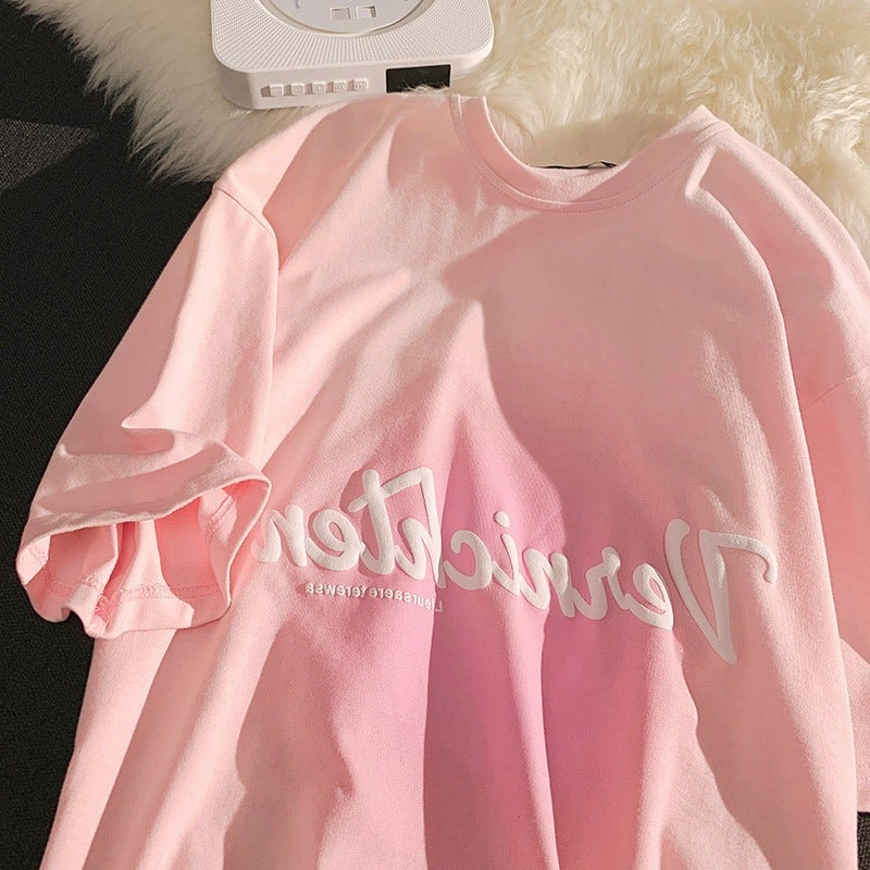 Japanese Style Soft Girl Cute Short-Sleeved T-Shirt Women'S Design Niche Loose 2025 Korean Style Trendy Student Half-Sleeved Top Trendy - Image 3