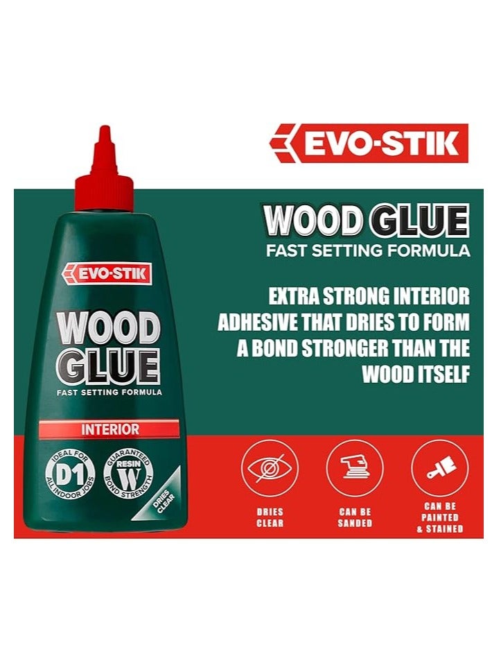 EVO-STIK Wood Glue For Indoor Applications 500ml Content - Image 3