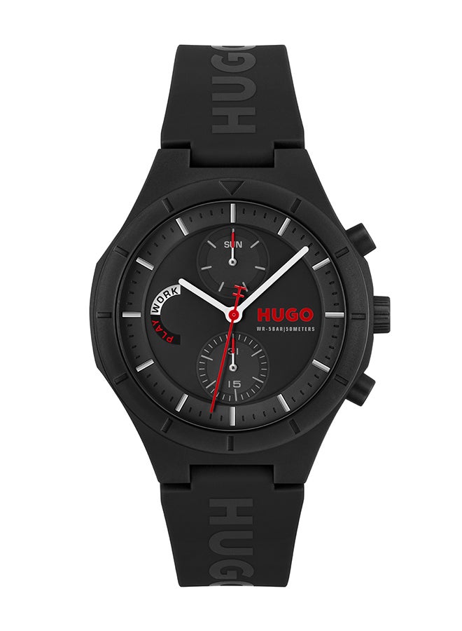HUGO BOSS HUGO BOSS WATCH ROUND ANALOG MEN'S BLACK CASE WATCH - 1530402  - Image 1