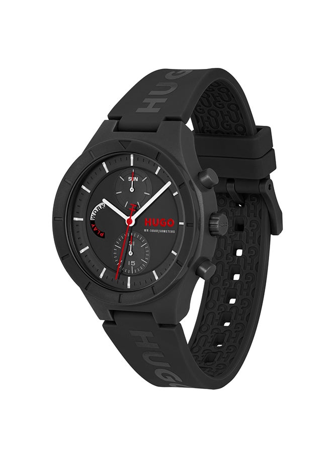 HUGO BOSS HUGO BOSS WATCH ROUND ANALOG MEN'S BLACK CASE WATCH - 1530402  - Image 4