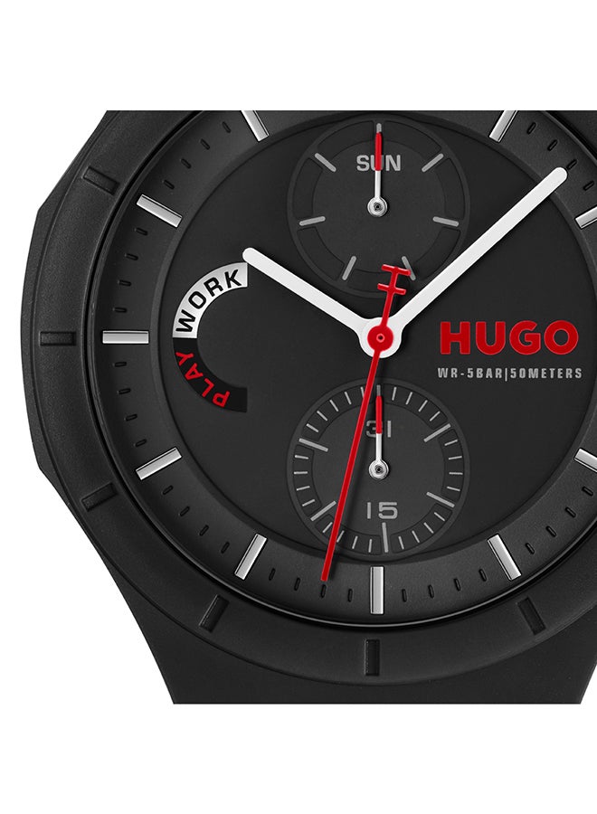 HUGO BOSS HUGO BOSS WATCH ROUND ANALOG MEN'S BLACK CASE WATCH - 1530402  - Image 5